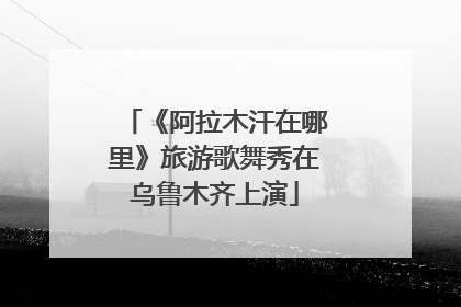 《阿拉木汗在哪里》旅游歌舞秀在乌鲁木齐上演