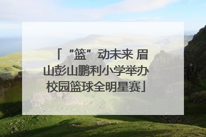 “篮”动未来 眉山彭山鹏利小学举办校园篮球全明星赛