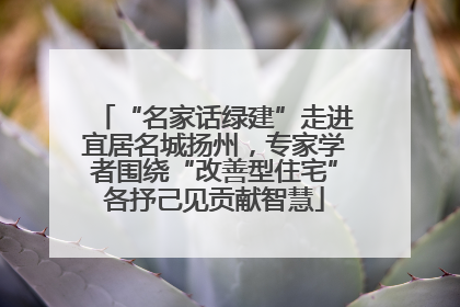 “名家话绿建”走进宜居名城扬州，专家学者围绕“改善型住宅”各抒己见贡献智慧