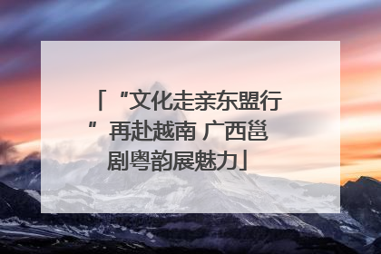“文化走亲东盟行”再赴越南 广西邕剧粤韵展魅力