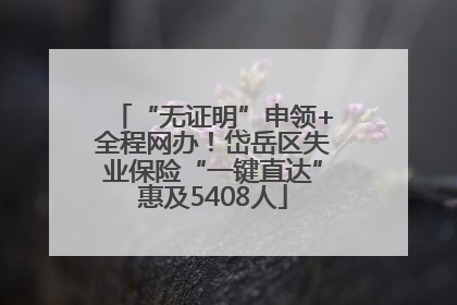 “无证明”申领+全程网办！岱岳区失业保险“一键直达”惠及5408人