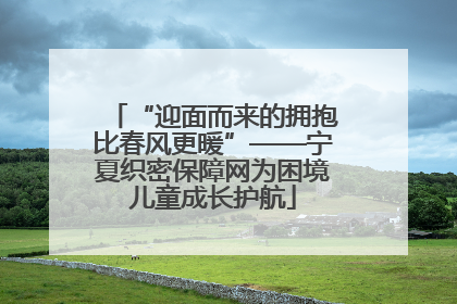 “迎面而来的拥抱比春风更暖”——宁夏织密保障网为困境儿童成长护航