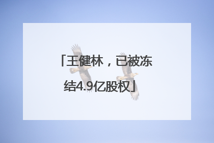 王健林，已被冻结4.9亿股权