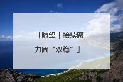 瞭望｜接续聚力固“双稳”