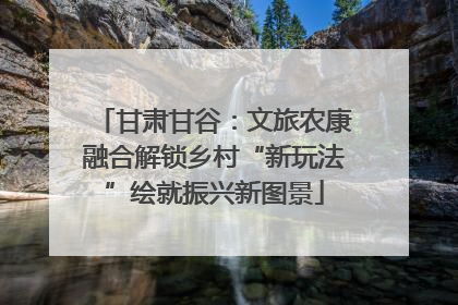 甘肃甘谷：文旅农康融合解锁乡村“新玩法”绘就振兴新图景