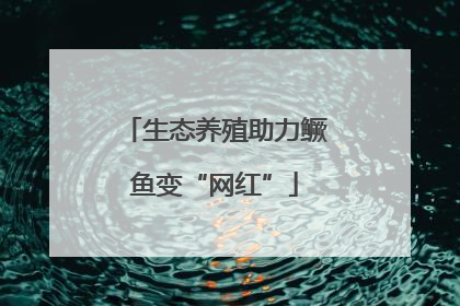 生态养殖助力鳜鱼变“网红”