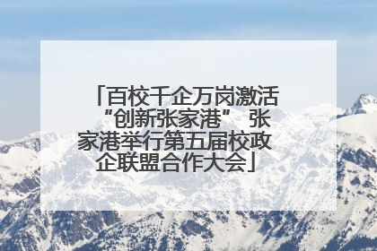 百校千企万岗激活“创新张家港” 张家港举行第五届校政企联盟合作大会