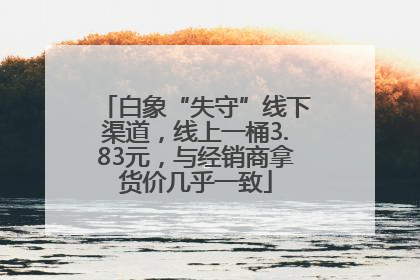 白象“失守”线下渠道，线上一桶3.83元，与经销商拿货价几乎一致