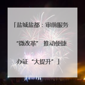 盐城盐都：审前服务“微改革” 推动便捷办证“大提升”