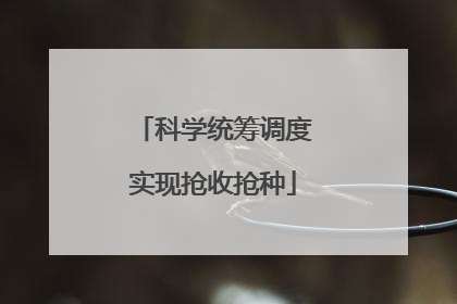 科学统筹调度实现抢收抢种