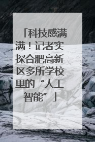 科技感满满！记者实探合肥高新区多所学校里的“人工智能”