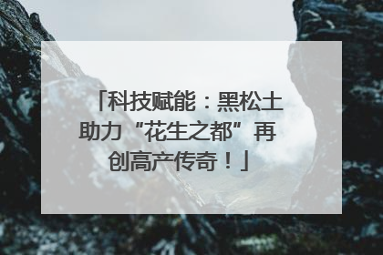 科技赋能：黑松土助力“花生之都”再创高产传奇！