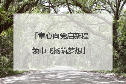 童心向党启新程 领巾飞扬筑梦想