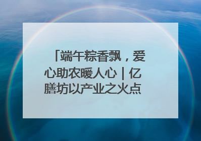 端午粽香飘，爱心助农暖人心｜亿膳坊以产业之火点亮乡村振兴路