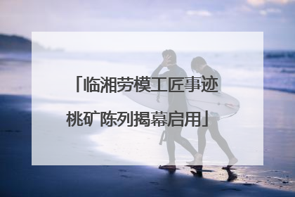 临湘劳模工匠事迹桃矿陈列揭幕启用
