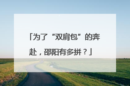 为了“双肩包”的奔赴，邵阳有多拼？
