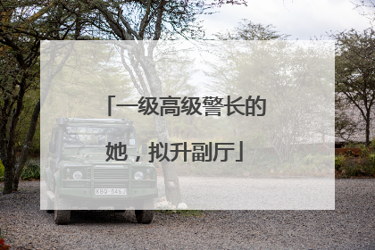 一级高级警长的她，拟升副厅