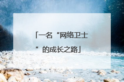 一名“网络卫士”的成长之路