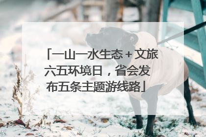 一山一水生态＋文旅 六五环境日，省会发布五条主题游线路