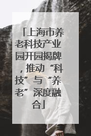 上海市养老科技产业园开园揭牌，推动“科技”与“养老”深度融合