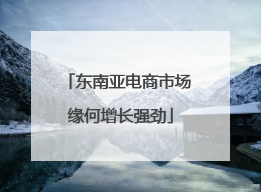东南亚电商市场缘何增长强劲