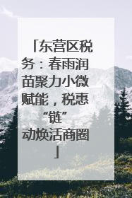东营区税务：春雨润苗聚力小微赋能，税惠 “链” 动焕活商圈