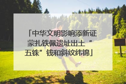 中华文明影响添新证 蒙扎铁佩遗址出土“五铢”钱和斜纹纬锦