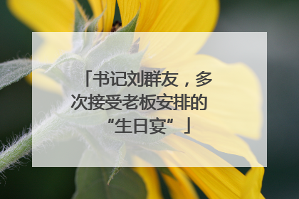 书记刘群友，多次接受老板安排的“生日宴”
