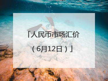 人民币市场汇价（6月12日）