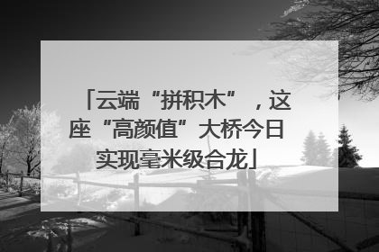 云端“拼积木”，这座“高颜值”大桥今日实现毫米级合龙