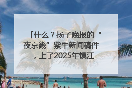 什么？扬子晚报的“夜京畿”紫牛新闻稿件，上了2025年镇江中考模拟卷！