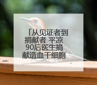 从见证者到捐献者 平凉90后医生捐献造血干细胞传递“生命火种”