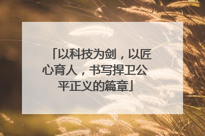 以科技为剑，以匠心育人，书写捍卫公平正义的篇章