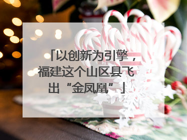 以创新为引擎，福建这个山区县飞出“金凤凰”