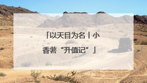 以天目为名丨小香薯“升值记”