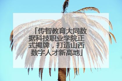 传智教育大同数据科技职业学院正式揭牌，打造山西数字人才新高地