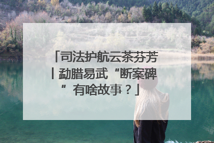 司法护航云茶芬芳丨勐腊易武“断案碑”有啥故事？