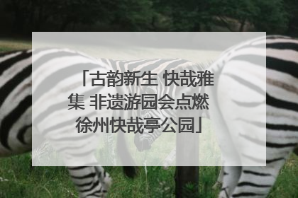 古韵新生 快哉雅集 非遗游园会点燃徐州快哉亭公园