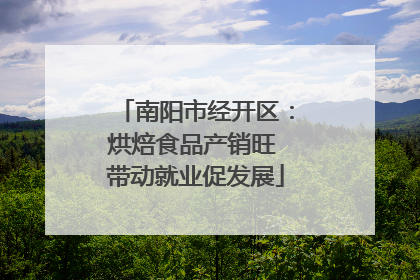 南阳市经开区：烘焙食品产销旺 带动就业促发展