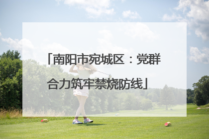 南阳市宛城区：党群合力筑牢禁烧防线
