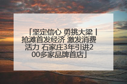 坚定信心 勇挑大梁丨抢滩首发经济 激发消费活力 石家庄3年引进200多家品牌首店
