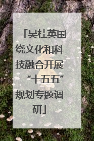 吴桂英围绕文化和科技融合开展“十五五”规划专题调研