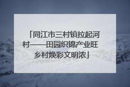 同江市三村镇拉起河村——田园织锦产业旺 乡村焕彩文明浓