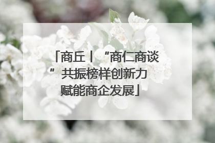 商丘丨“商仁商谈”共振榜样创新力 赋能商企发展