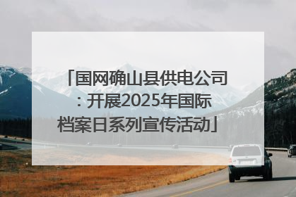 国网确山县供电公司：开展2025年国际档案日系列宣传活动