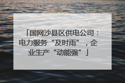 国网沙县区供电公司：电力服务“及时雨”，企业生产“动能强”