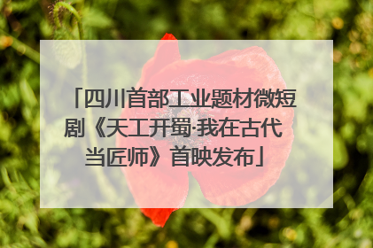 四川首部工业题材微短剧《天工开蜀·我在古代当匠师》首映发布