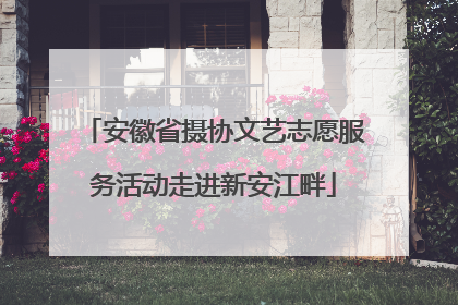 安徽省摄协文艺志愿服务活动走进新安江畔