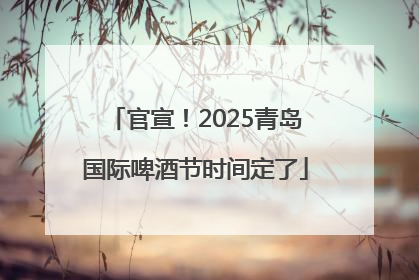 官宣！2025青岛国际啤酒节时间定了