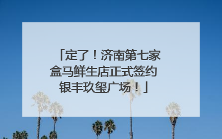 定了！济南第七家盒马鲜生店正式签约银丰玖玺广场！